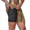 Camo Running Shorts Men Gym Sports Shorts 2 In 1 Quick Dry Workout Training Gym Fitness Jogging Short Pants Summer Men Shorts