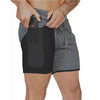 Camo Running Shorts Men Gym Sports Shorts 2 In 1 Quick Dry Workout Training Gym Fitness Jogging Short Pants Summer Men Shorts